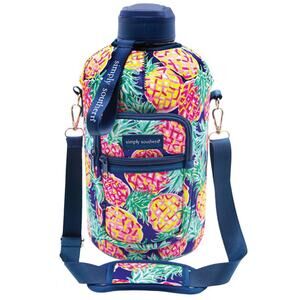Simply Southern Multi Color 2L Pineapple Simply Jug Crossbody Water Carrier NEW